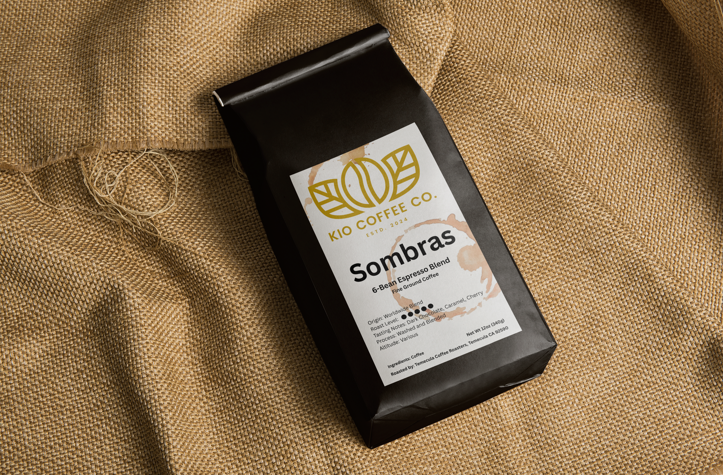 Sombras - 6-Bean Espresso Blend - Fine Ground