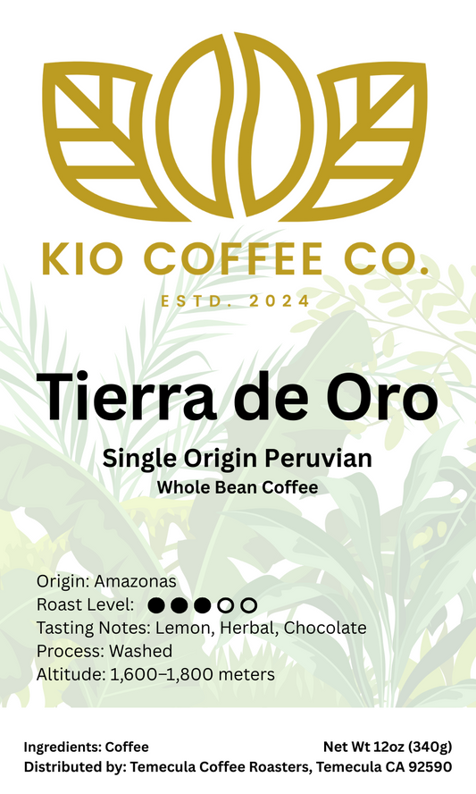 Tierra de Oro - Single Origin Peruvian - Whole Bean